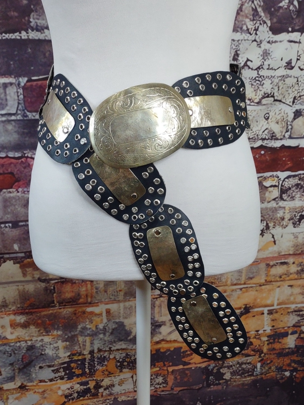 Vintage 80's Moroccan Leather Belt